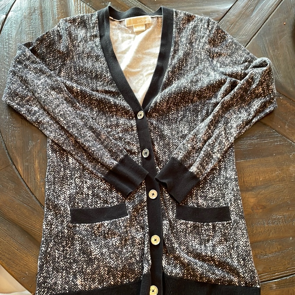 Michael Kors Cardigan Small With Silver Buttons